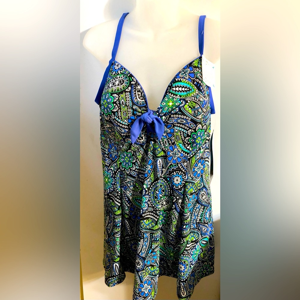 A Shore Fit Thigh Solutions 1 Piece Bathing Suit Size 22W NEW